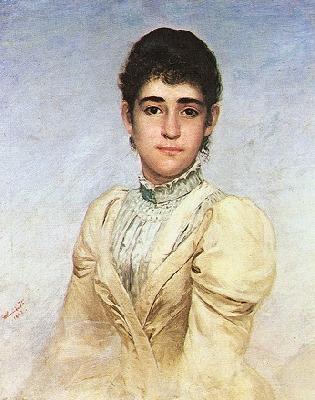 Almeida Junior Portrait of Joana Liberal da Cunha oil painting picture